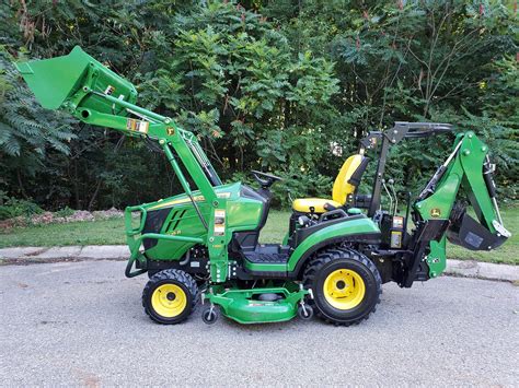 SOLD! 2015 John Deere 1025R Sub Compact Tractor, Loader, Mower & Backhoe - ReGreen Equipment and ...