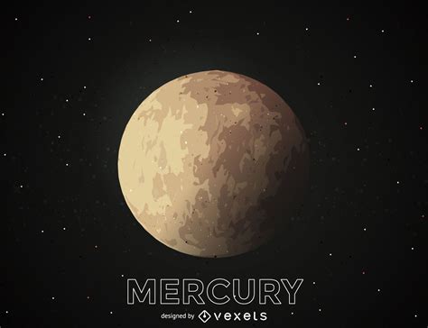 Mercury Planet Illustration Vector Download