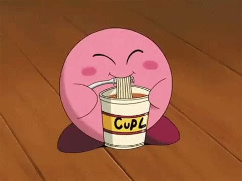 Anime Kirby GIF - Anime Kirby Ramen - Discover & Share GIFs