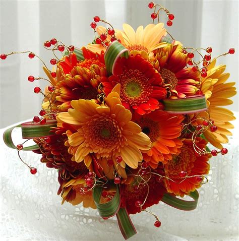 Fall Gerbera Daisy Bouquet EF-726 | Essex Florist & Greenhouses, Inc