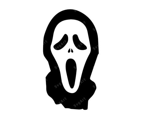 Scream Movie Mask SVG, PNG, PDF, Halloween Svg, Ghost Svg, Face Svg, Halloween Faces