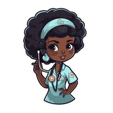 Free Black Nurse PNG Transparent Images Free Download | Vector Files | Pngtree