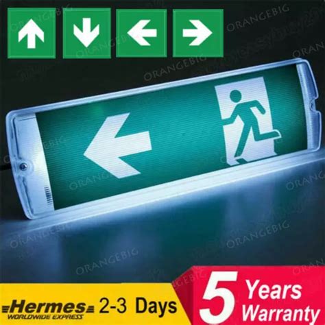 LED EMERGENCY LIGHT Bulkhead Exit Sign Ip65 Maintained Or Non Maintained £11.25 - PicClick UK