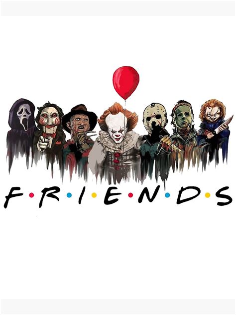 "Scary Friends Shirt - Halloween Horror Movie Killers - Friends Halloween Shirt - Halloween ...