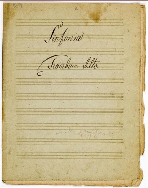 Symphony no. 9, op. 125 in D minor. Trombone parts – Juilliard Manuscript Collection