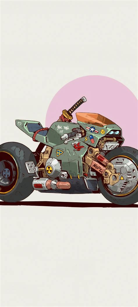 1080x2400 Cyberpunk Retro Bike 4k Google Pixel 7 ,HD 4k Wallpapers,Images,Backgrounds,Photos and ...