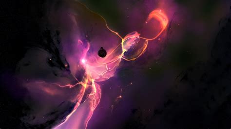 Splash of pink space plasma wallpapers and images - wallpapers, pictures, photos