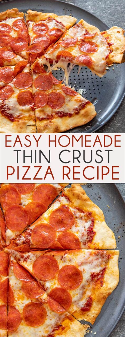 Easy Thin Crust Pizza - The Salty Marshmallow