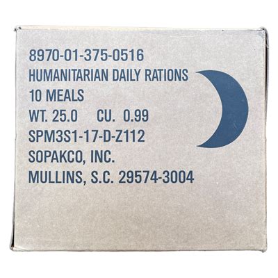 Military Style MRE - Humanitarian Meals Ready to Eat - Devil Dog Depot