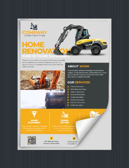 home construction company flyer