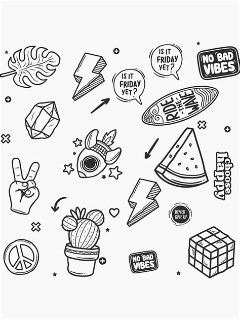 black aesthetic sticker pack Sticker by Con Inspo | Black and white stickers, Aesthetic stickers ...