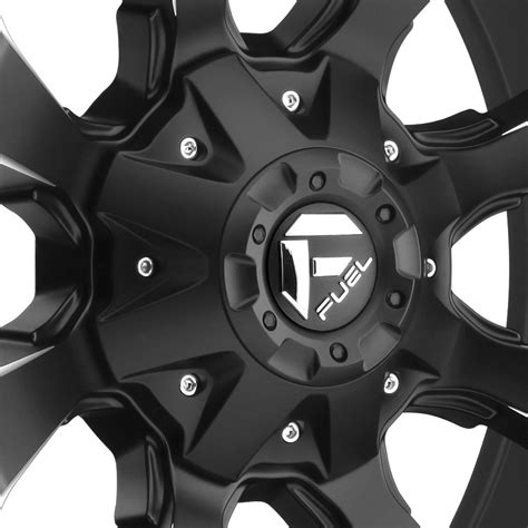 FUEL® D546 ASSAULT 1PC Wheels - Black with Milled Accents Rims