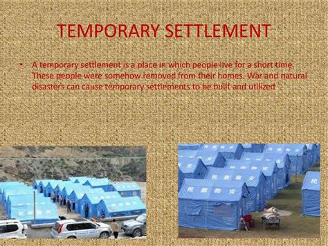 Human settlement