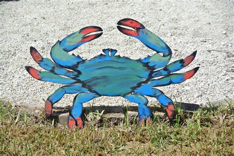 Large Wood Blue Crab Rustic Decor. Wall Art, Family Gift Idea, Beach ...