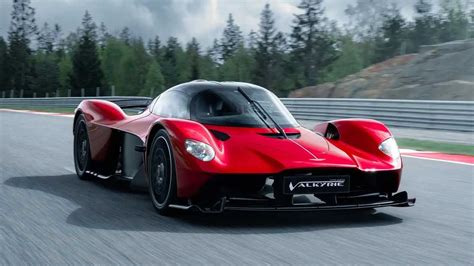 Watch This Supernova Red Aston Martin Valkyrie Tear Up A Race Track