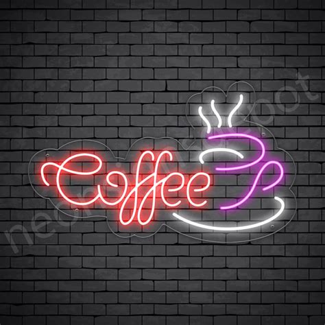 Coffee Neon Sign Coffee Cup - Neon Signs Depot | Neon signs, Coffee ...