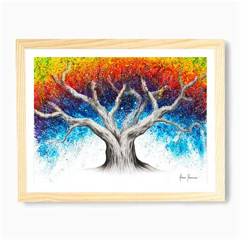 Rainbow Tree Art Print by Ashvin Harrison - Fy