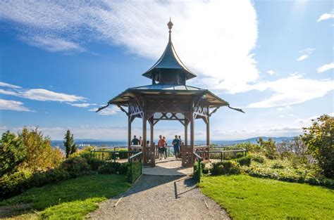 Gazebo im Schlossberger Park mit spektakulärem Blick auf Graz - Creative Commons Bilder