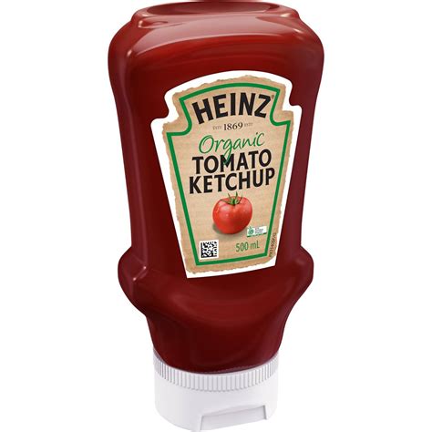 Heinz Organic Ketchup Tomato Sauce 500ml | Woolworths