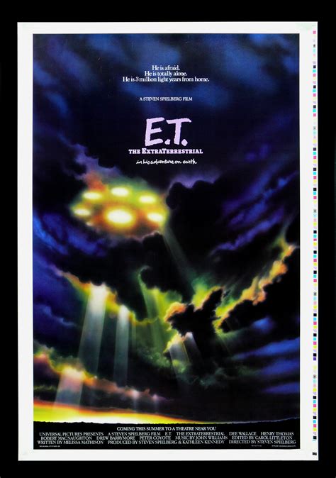 E.T. EXTRA TERRESTRIAL * CineMasterpieces ADVANCE PRINTERS PROOF MOVIE ...