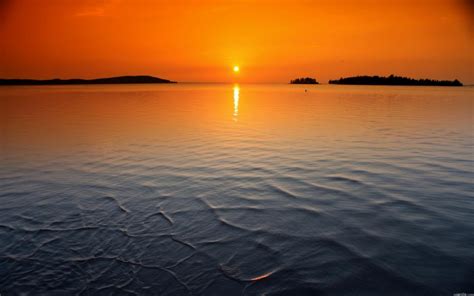 Lake Sunset HD wallpaper | nature and landscape | Wallpaper Better