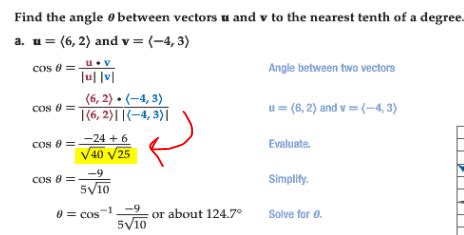 Angle between two vectors? | Socratic