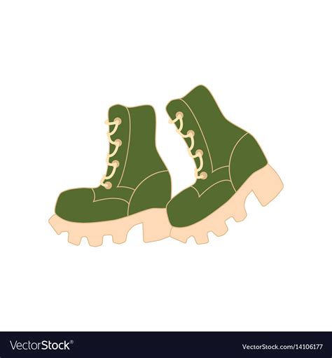 Hiking boots Royalty Free Vector Image - VectorStock