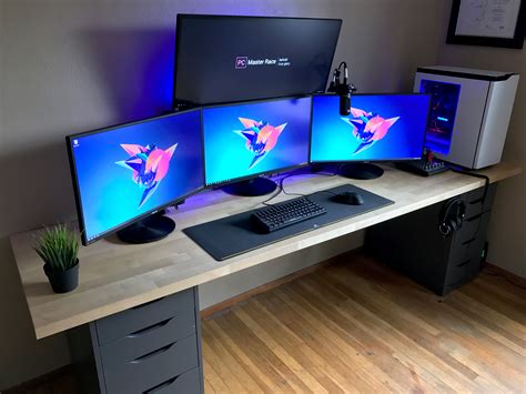 ergonomic Gaming Pc Table Setup | Best Gaming Desk Setup