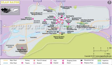 Ulan Bator Mongolia Map