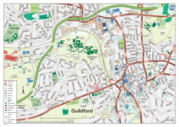 Map Of Guildford Town Centre - Friends Fall 2024