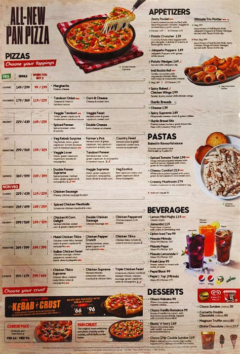 Menu of Pizza Hut, Bommanahalli, Bangalore | Dineout discovery