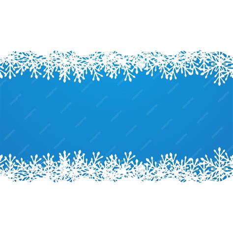 Premium Vector | Christmas blue background with snowflakes vector illustration