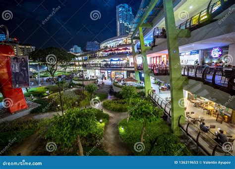 Ayala Mall Cebu Centre at Night in Cebu City , Philippines. August 2018 ...