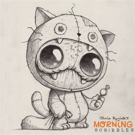 Morning Scribbles #215 | Chris Ryniak | Cute monsters drawings, Sketches, Cute drawings