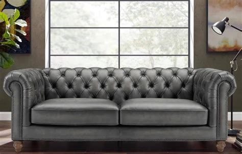 20+ Grey Leather Chesterfield Sofa