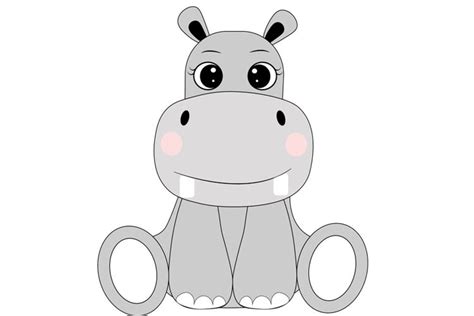 Tired Hippo Svg Hippopotamus SVG Hippopotamus Cricut Hippo Clipart ...