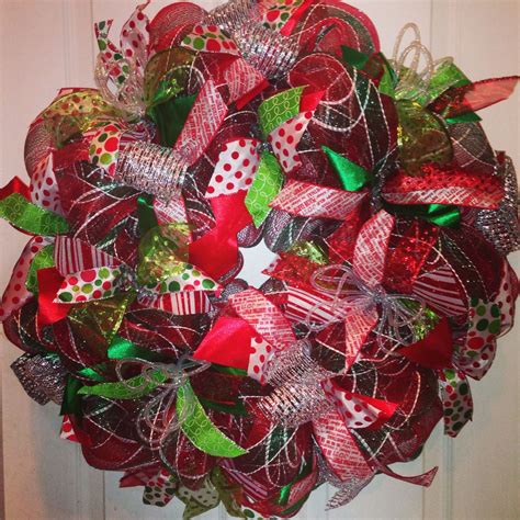 Deco mesh Christmas wreath | Christmas mesh wreaths, Deco mesh christmas wreaths, Holiday ...