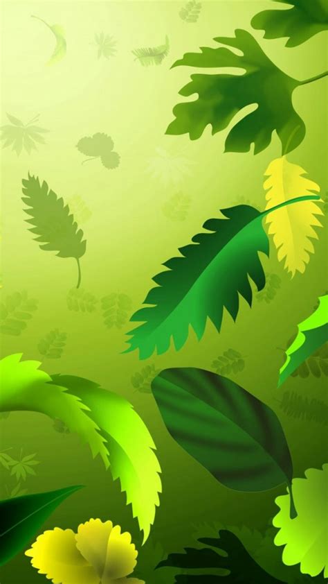 Wallpaper iPhone Green Leaf | 2021 3D iPhone Wallpaper