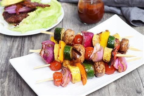 Balsamic Grilled Veggie Kabobs - Living Loving Paleo