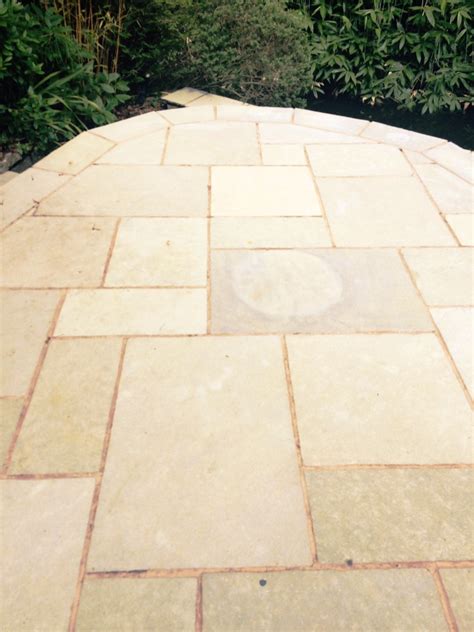 Deep Cleaning a Heavily Soiled Limestone Patio - Patio Stone Cleaning and Maintenance