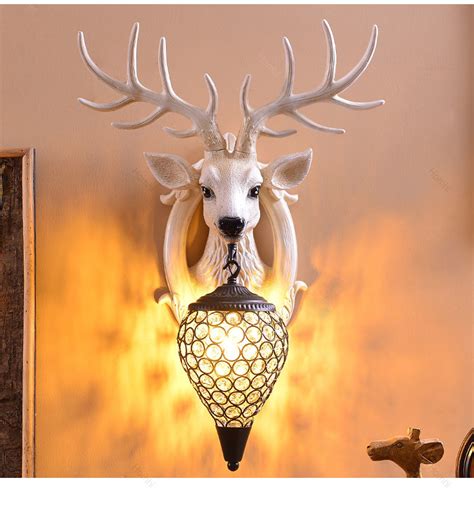 Antlers Indoor Led Wall Light Led Decoration for Wall Rustic Interior Lighting （WH-VR-64）