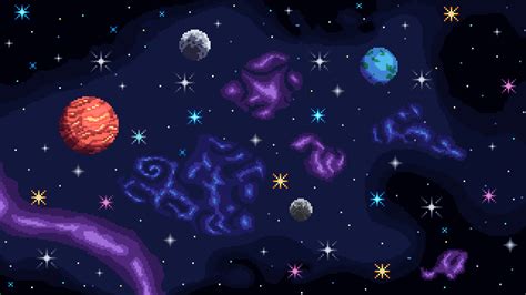 Artistic Pixel Art HD Space Wallpaper, HD Space 4K Wallpapers, Images and Background ...