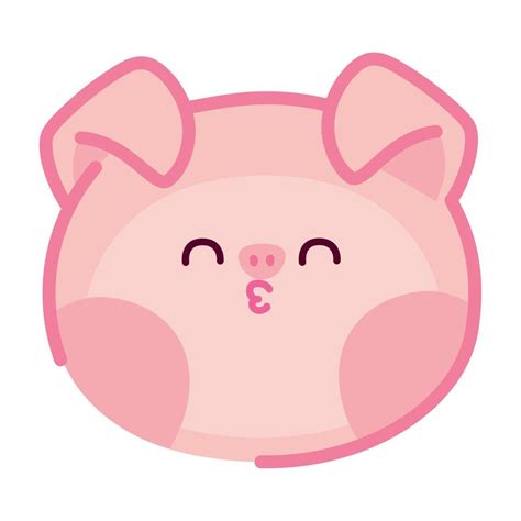 cute pig face 21376041 Vector Art at Vecteezy