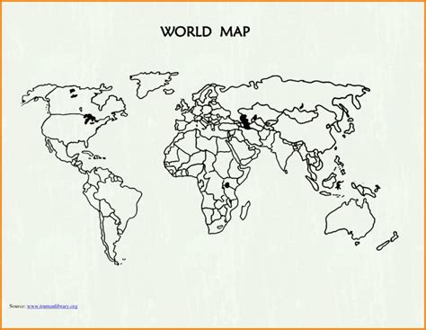 Blank World Maps ~ Afp Cv Pertaining To World Political Map Outline ...