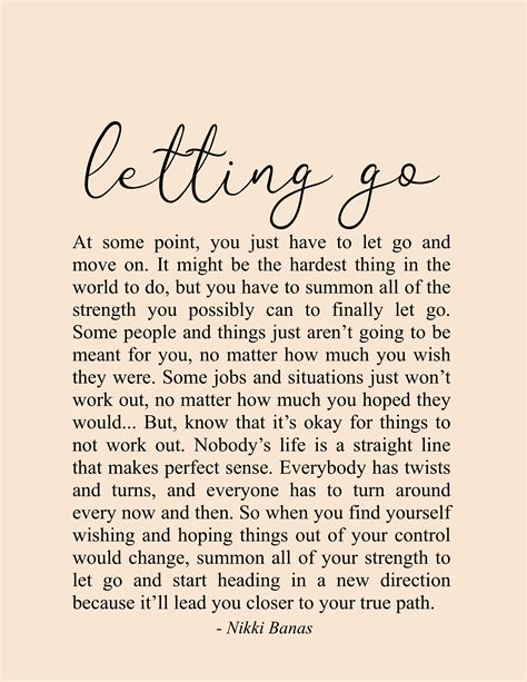 Letting Go Quote & Poetry