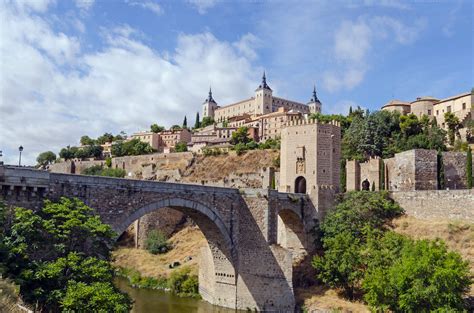 Spain. Alcantara bridge, Toledo ~ Architecture Photos on Creative Market