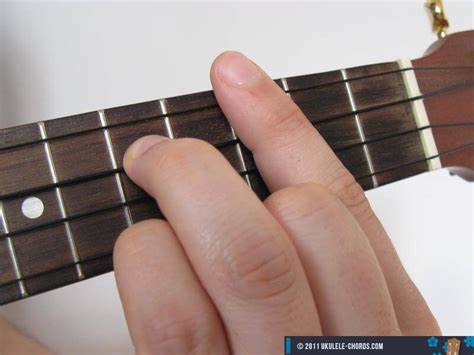 Am/G Slashed Ukulele Chord - D-Tuning