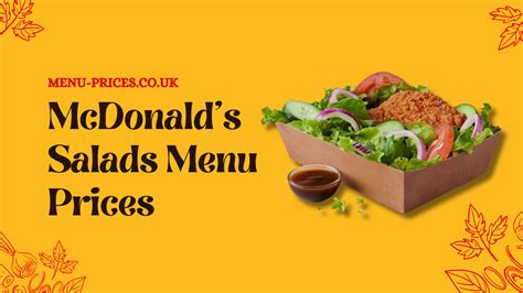 McDonald's Salad Menu with Prices UK in 2024