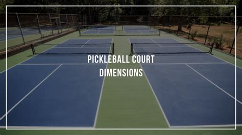 Pickleball Court Dimensions | Pickleballin