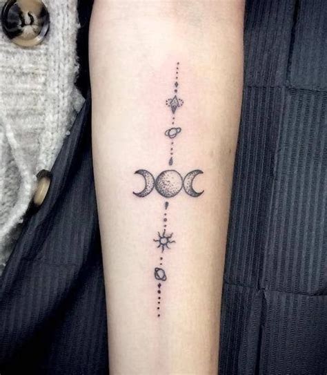 Wiccan Moons Tattoo Design